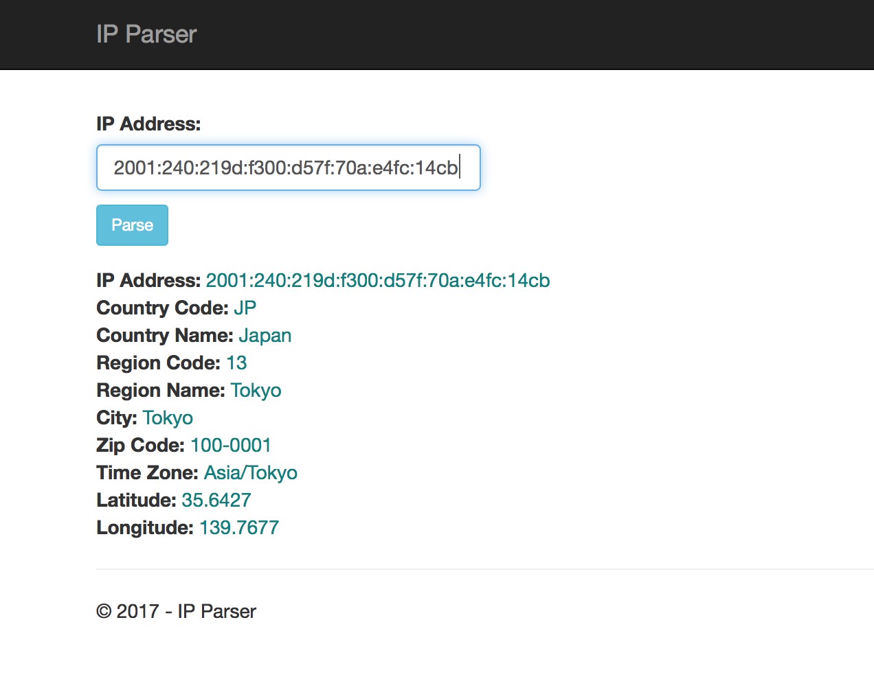 IP Address Parser - ASP.NET