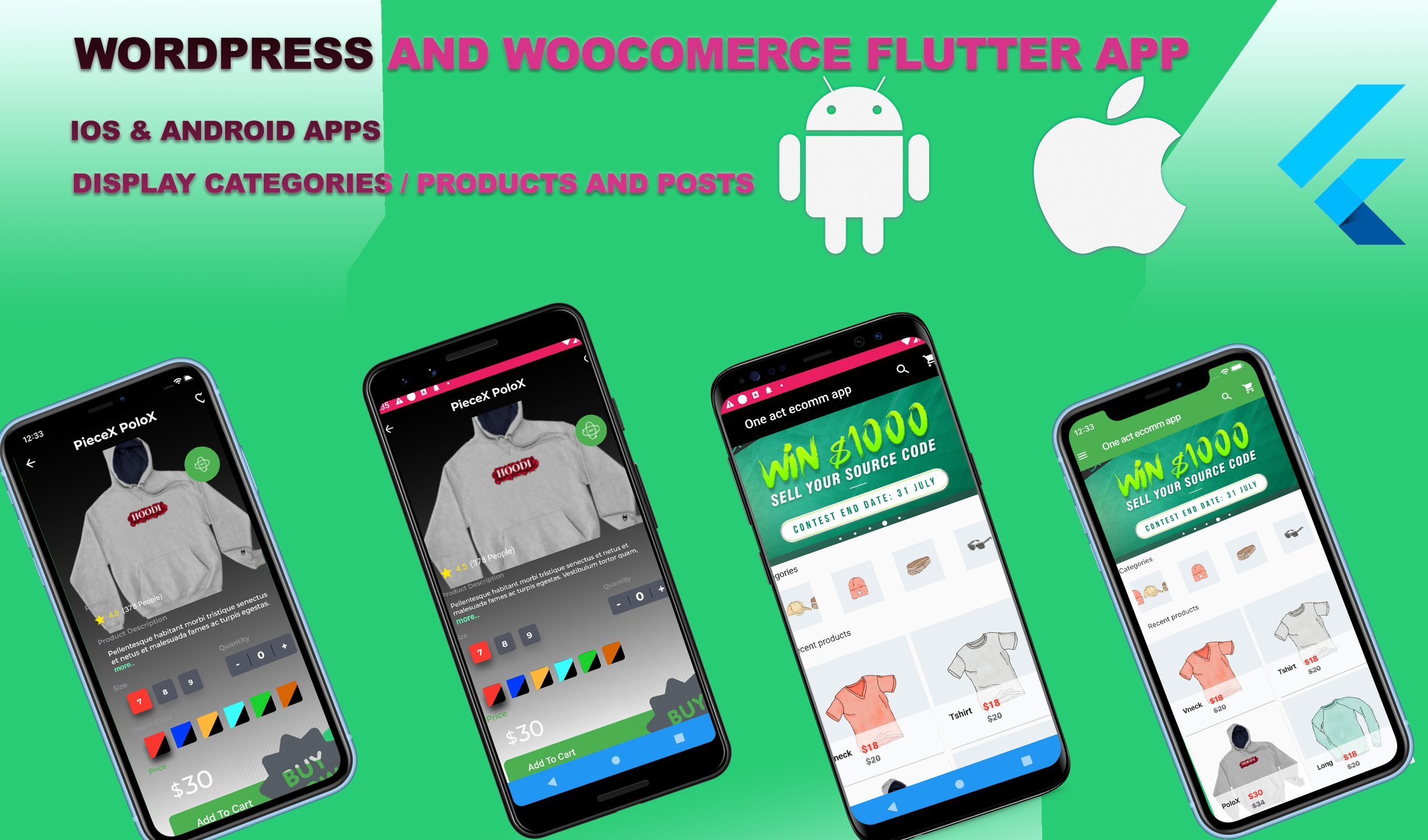 Flutter APP For Wordpress & WooCommerce