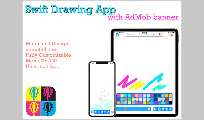 Swift Drawing App with AdMob banner