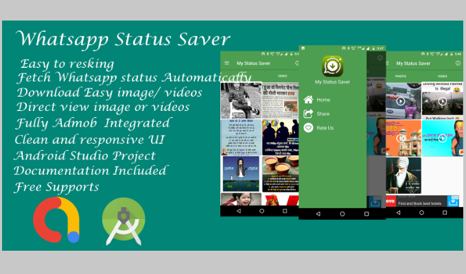 Whatsapp Status saver Android Studio Code