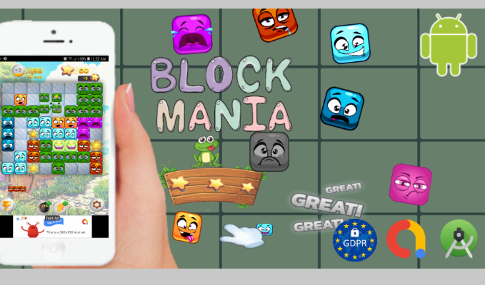 Block Mania Admob GDPR Android Studio