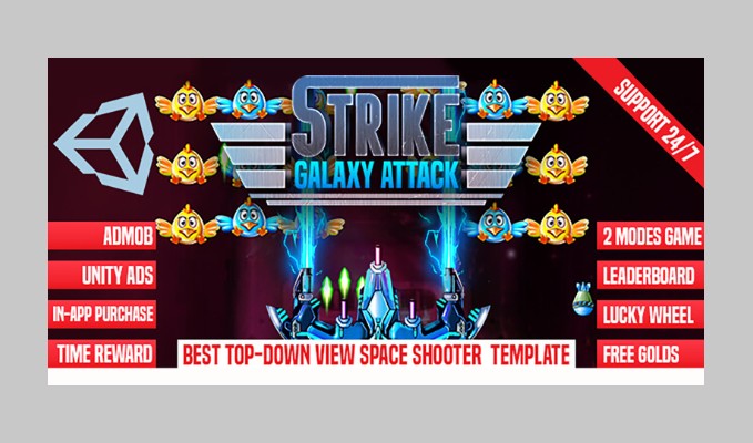 Strike Galaxy Attack Unity Template