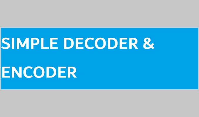 Decoder and Encoder for Base32 Base64 Ascii85 and Hex Converter