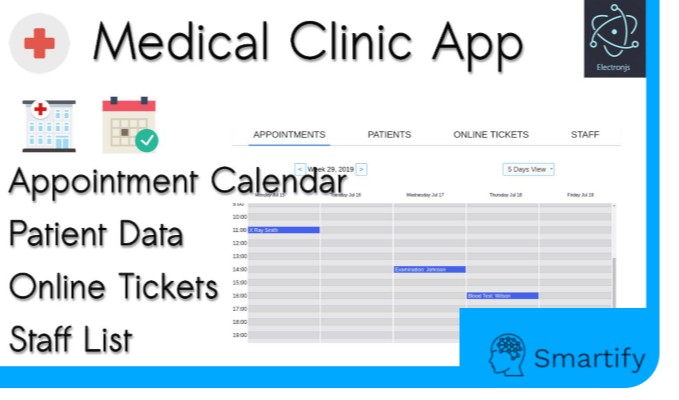 Medical Clinic App Reception Data