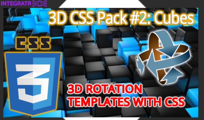 3D CSS Pack 2 Cubes