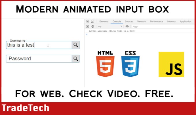 Modern Web Input Box for Forms