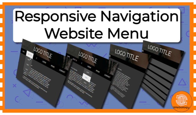 Responsive Website Navigation Menu