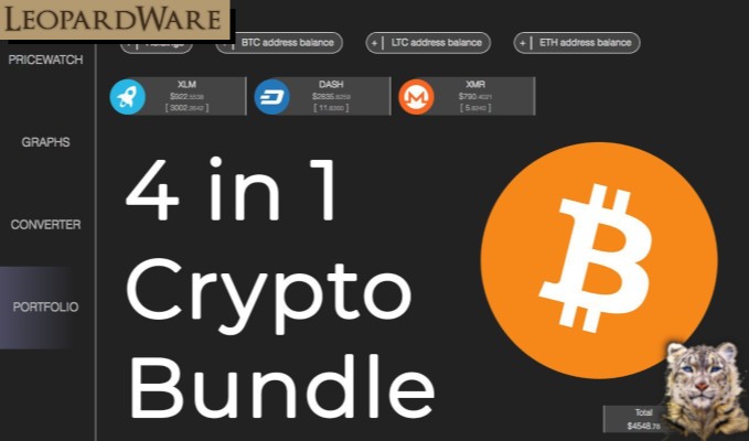 Cryptocurrency Dashboard Bundle 4 in 1