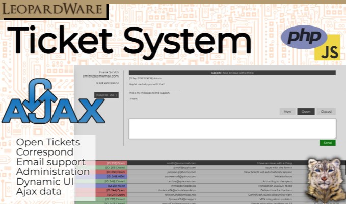 Ticket System Web Template