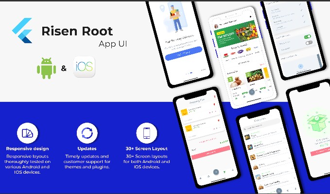 2020 Ecommerce Grocery App UI Kit with Flutter 30 Screens for Android and IOS