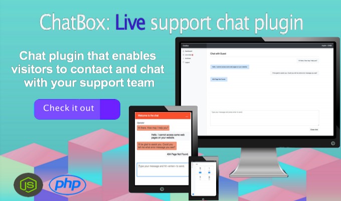 ChatBox Live support chat plugin