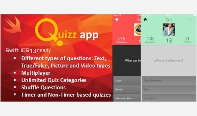 Quiz App iOS Template with Admin tool