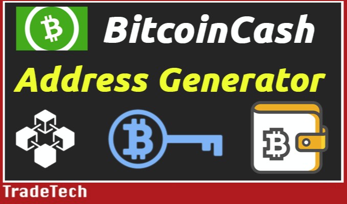 BitcoinCash Address Generator