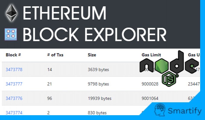 Block Explorer for Ethereum Web App