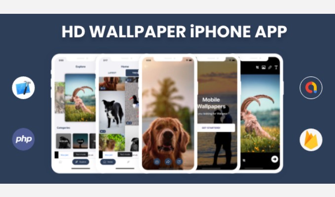 HD Wallpaper iPhone App with Admin Panel