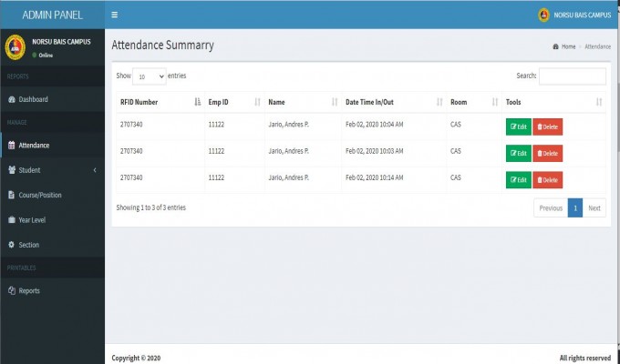 Rfid Based Attendance System Using Nodemcu With Php Web App Esp Hot Sex Picture 7611