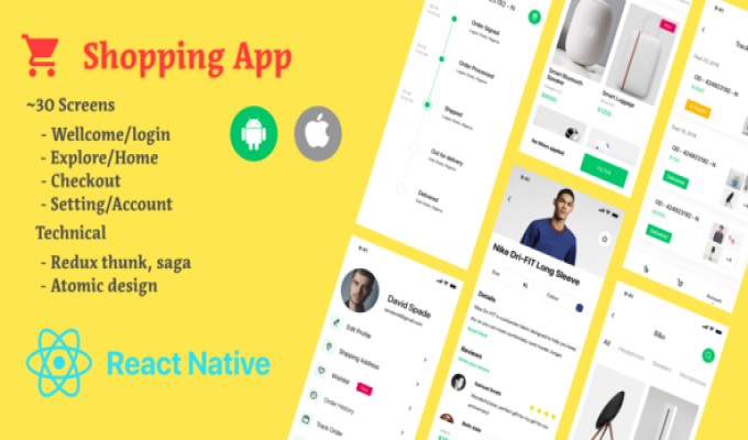 Shopping App Template React Native App Template