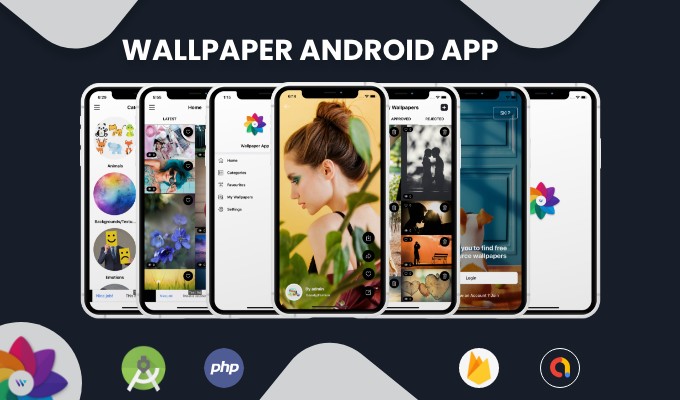 Wallpaper Android App with Admin Panel