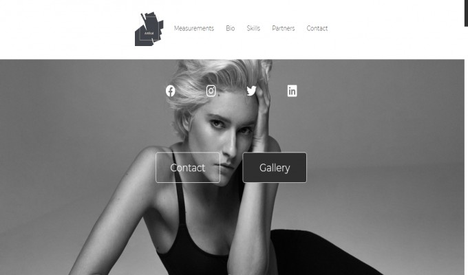 Artifical Personal Fashion Gallery HTML Template