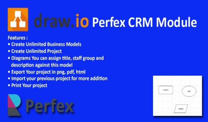 Draw io perfex crm Module