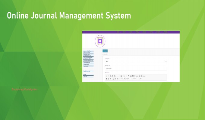 Online Journal Management System in PHP MySQL Code