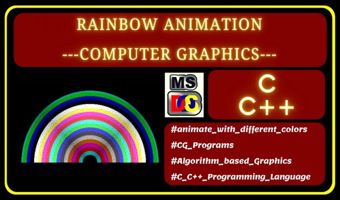 Rainbow Animation in computer graphics