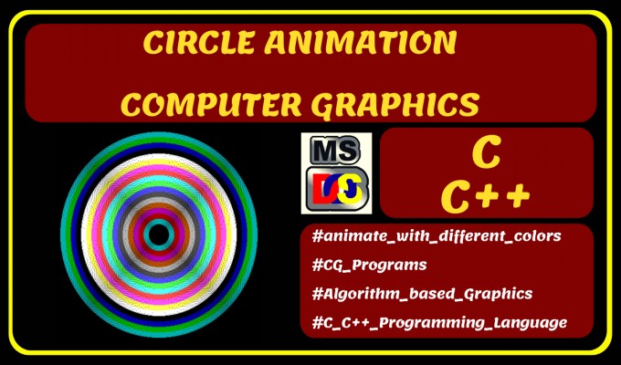 Circle Color Blinking Animation in computer graphics