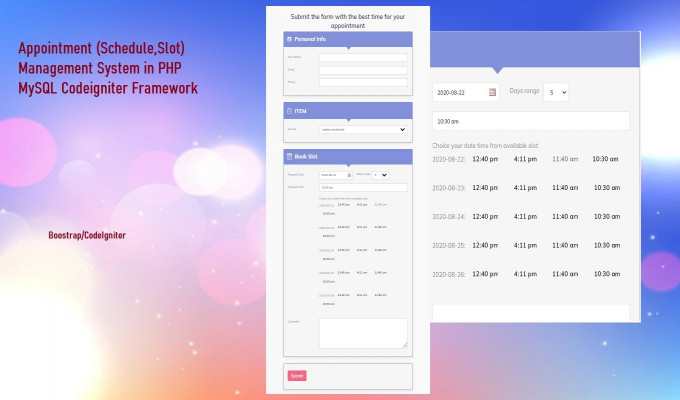 Appointment Schedule Slot Management System