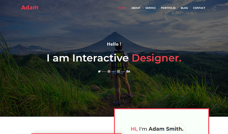 Personal Portfolio HTML Website Template