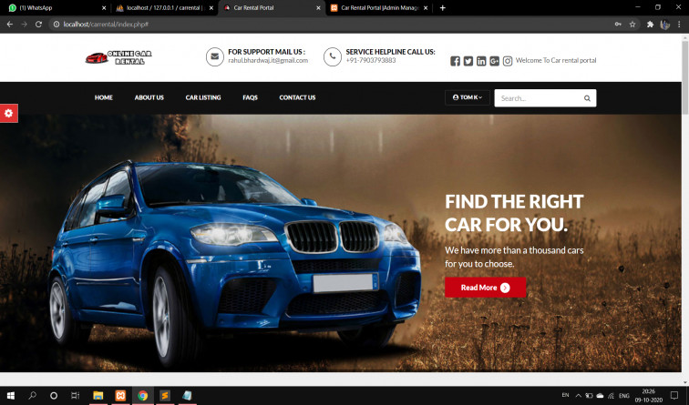 Car Rental Website