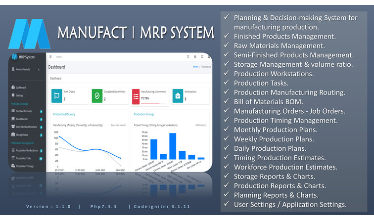 Manufacturing Resources Planning System MANUF V1 1 0