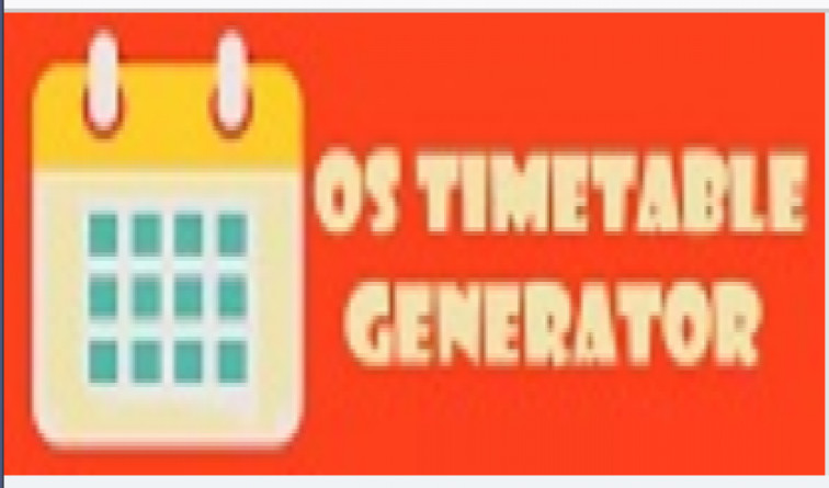 School Timetable generator NET based