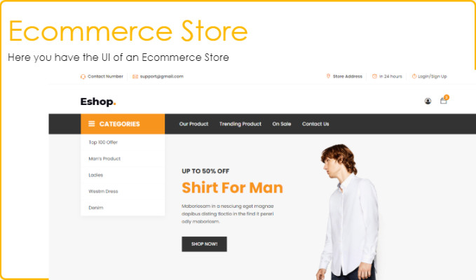 Ecommerce Store UI