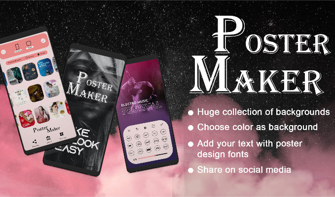 Poster Maker Flyer Designer Ads Page Designer and Flyer Template With Name and Image Flyer Maker