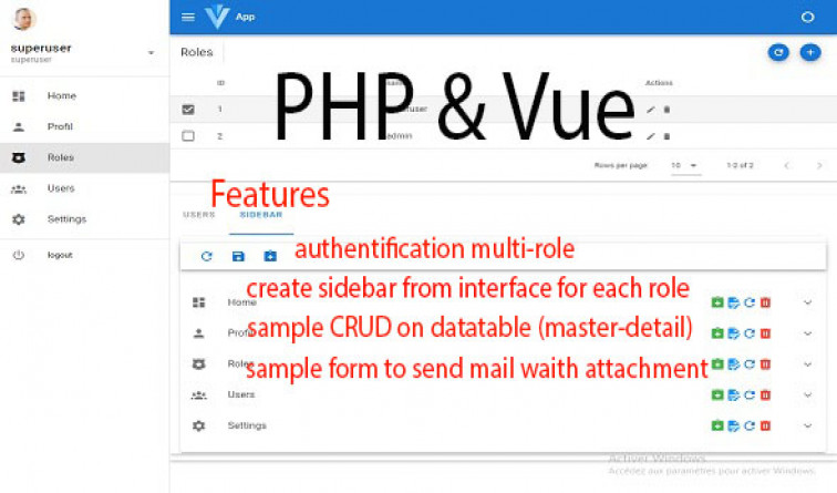 Laravel 8 Authentification with multi roles send mail