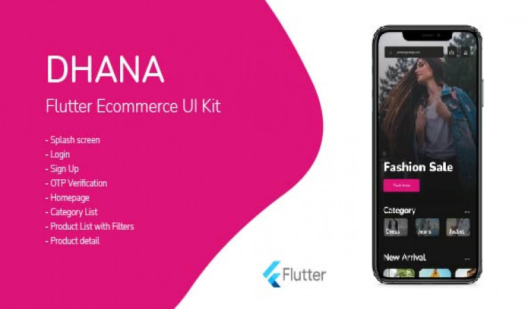 DHANA Ecommerce Flutter UI Kit