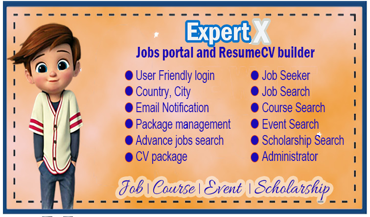 Expert X Jobs Portal and Resume Builder