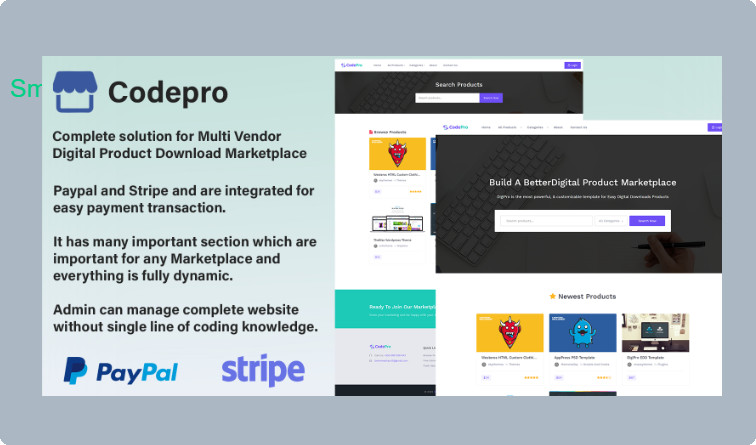 Codepro Multi Vendor Digital Product Download Marketplace