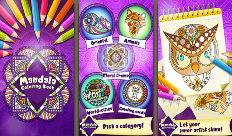 Mandala Coloring Book Game