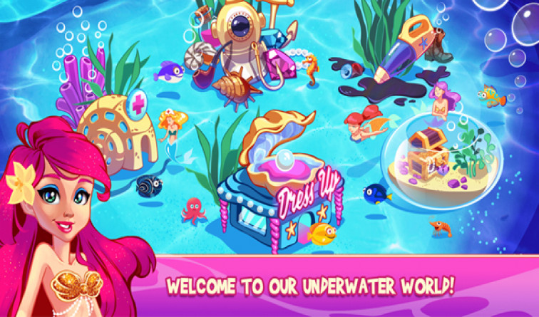 Mermaid Princess Underwater Games