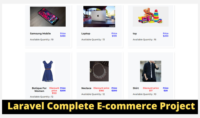 Laravel Ecommerce Project
