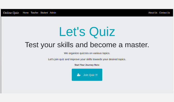 Online Quiz Management System