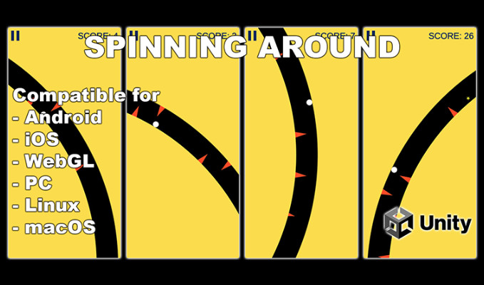 Spinning Around Unity Hyper Casual Game