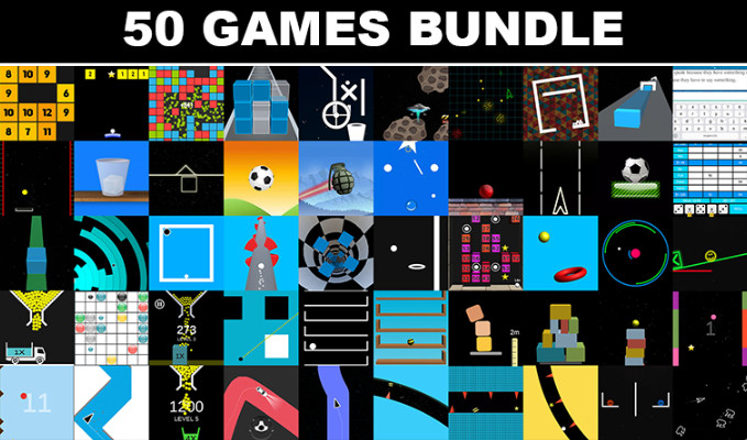 50 Games Bundle Unity Source Code Android and iOS mobile games