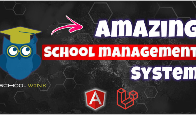 School management software Angular Laravel