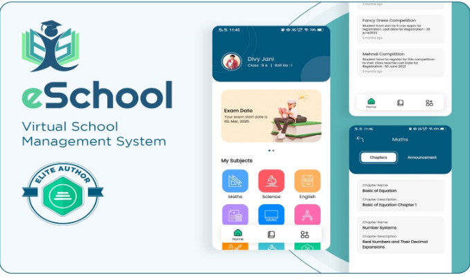 E School Virtual School Management System Flutter App with Laravel Admin Panel