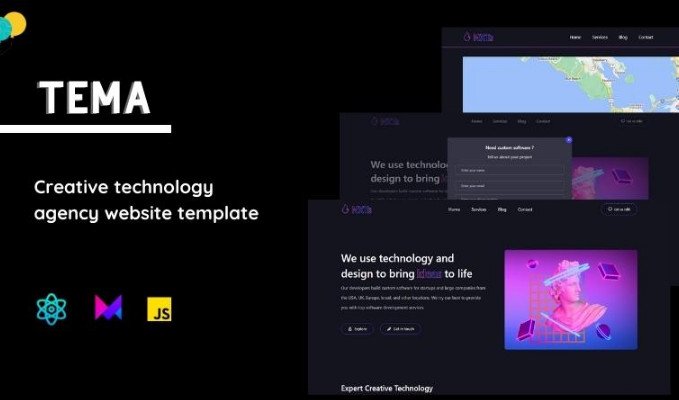 Tema Creative Technology Agency Website Template