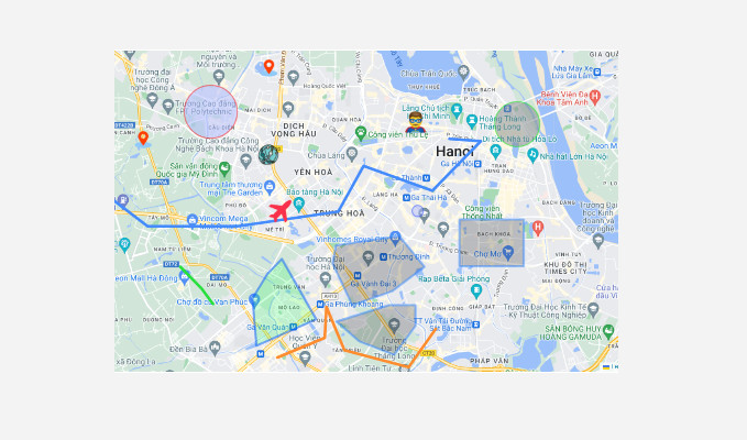 GIS CRUD full geometries example dotnet core and leaflet