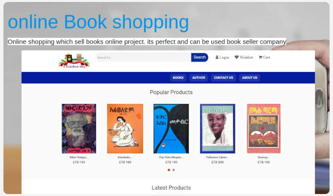 Book shopping online platform