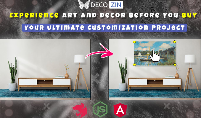 DECOZIN Interior Designer Approved Artwork Javascript app